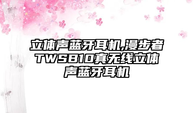 立體聲藍牙耳機,漫步者TWSB10真無線立體聲藍牙耳機