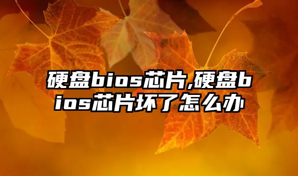 硬盤bios芯片,硬盤bios芯片壞了怎么辦