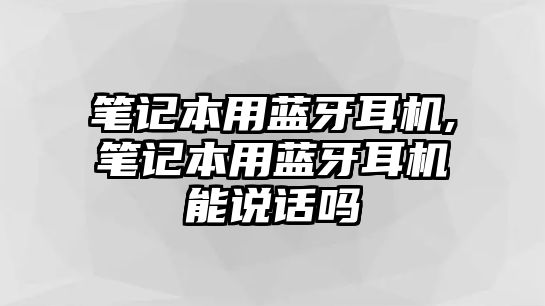 筆記本用藍(lán)牙耳機(jī),筆記本用藍(lán)牙耳機(jī)能說(shuō)話嗎