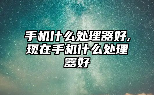 手機(jī)什么處理器好,現(xiàn)在手機(jī)什么處理器好